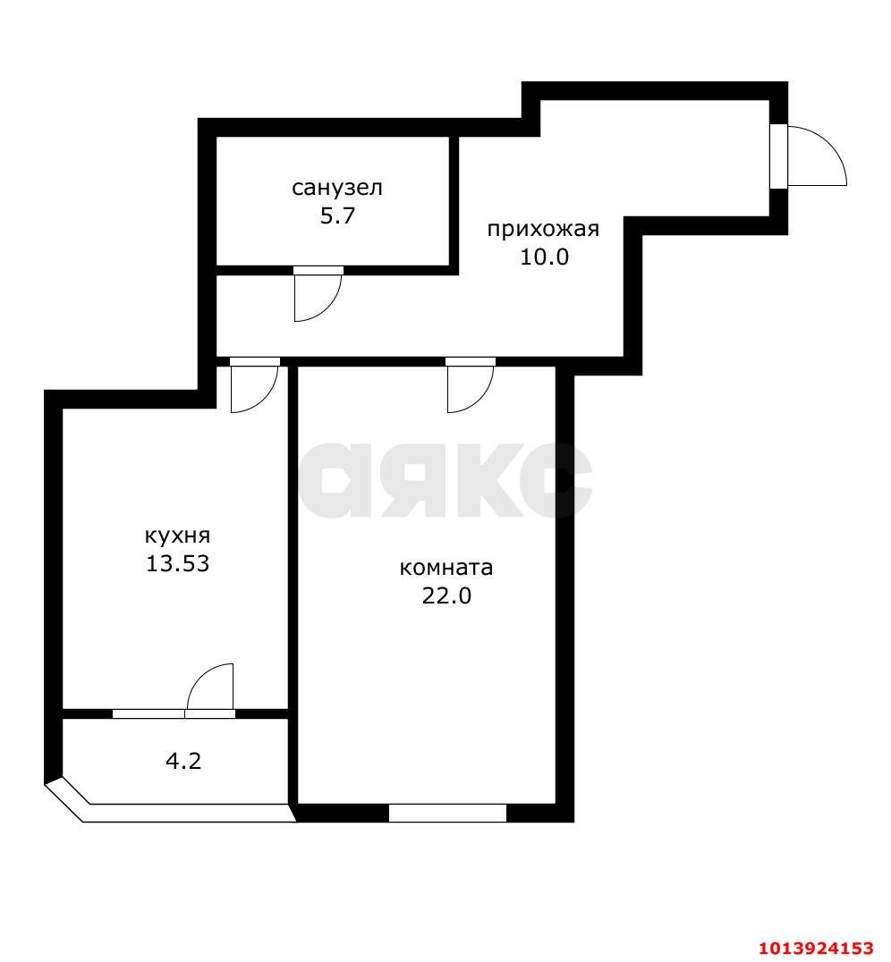 Фото №2: 1-комнатная квартира 51 м² - Краснодар, имени Маршала Жукова, ул. Александра Покрышкина, 2/2