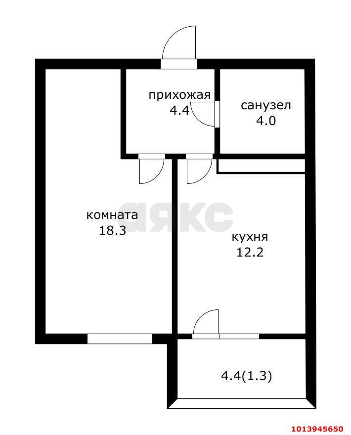 Фото №17: 1-комнатная квартира 44 м² - Краснодар, жилой комплекс Отражение, ул. Конгрессная, 41