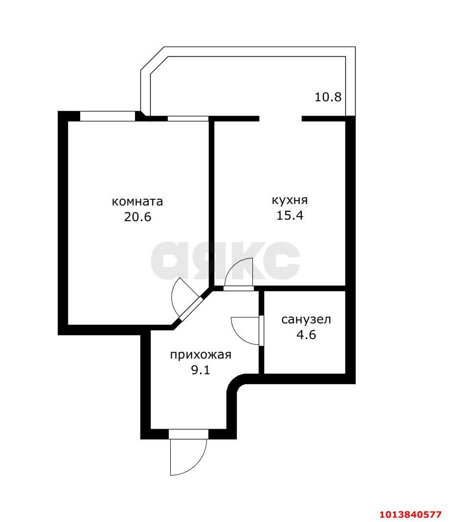 Фото №12: 1-комнатная квартира 60 м² - Краснодар, Центральный, ул. Кубанская Набережная, 37/11