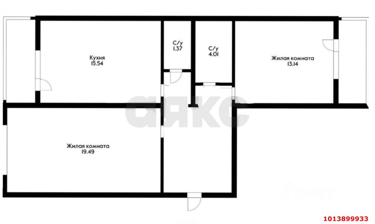 Фото №12: 2-комнатная квартира 69 м² - Краснодар, Восточно-Кругликовский, ул. Генерала Трошева, 33