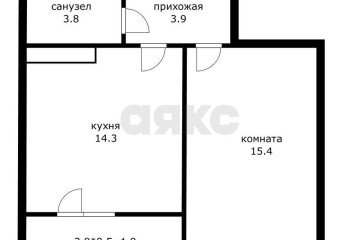 Фото №5: 1-комнатная квартира 39 м² - Краснодар, мкр. жилой комплекс Сармат, ул. Западный Обход, 65к1