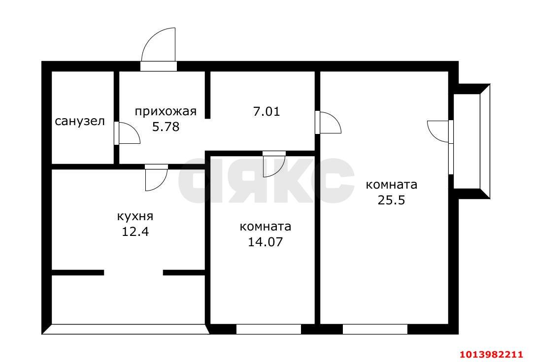 Фото №13: 2-комнатная квартира 77 м² - Краснодар, Юбилейный, пр-кт Чекистов, 33