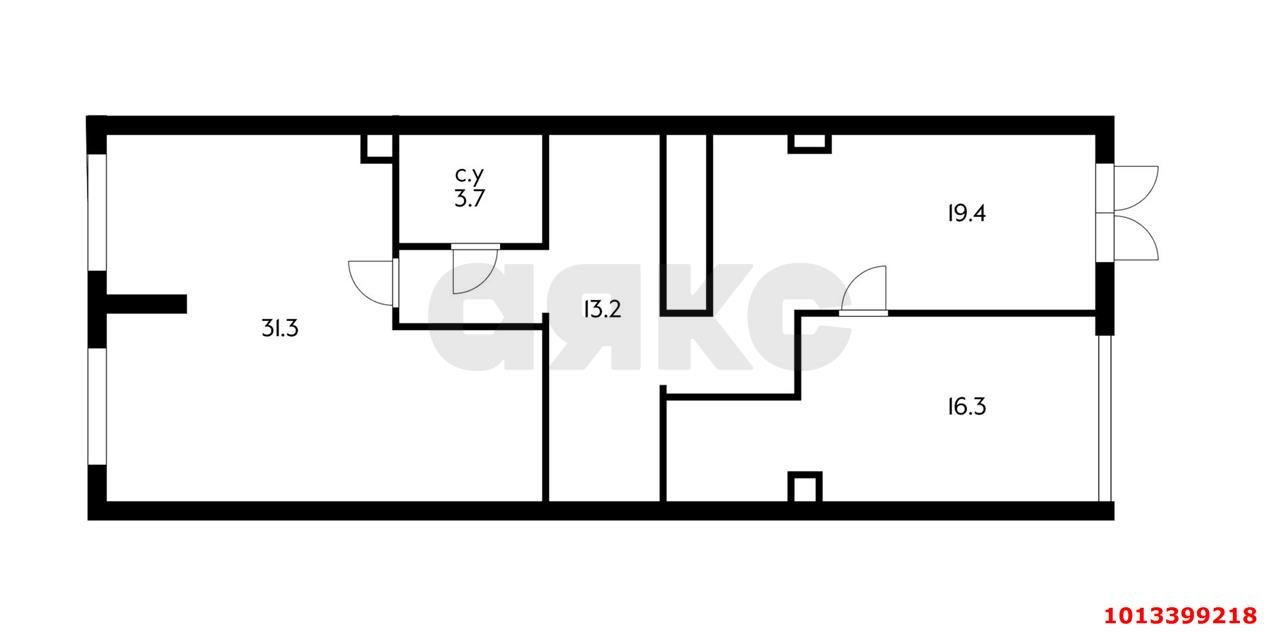 Фото №4: Торговое помещение 83 м² - Краснодар, жилой комплекс Абрикосово, ул. имени Героя Георгия Бочарникова, 4