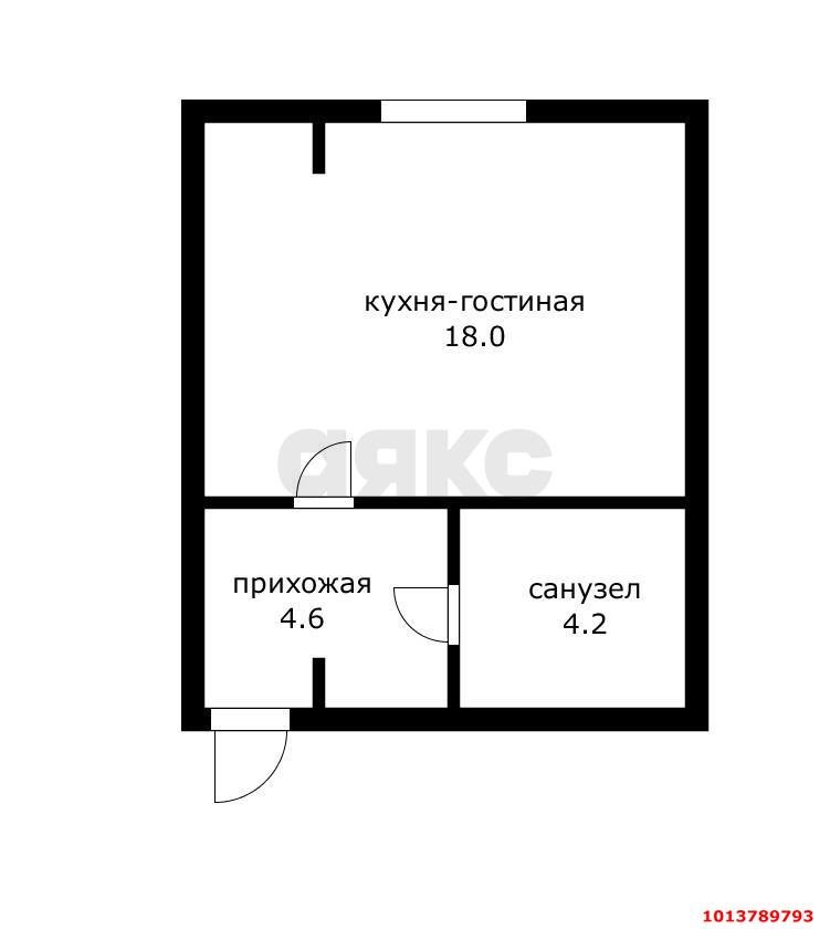 Фото №6: Студия 28 м² - Яблоновский, жилой комплекс Компаньон-Сити, ул. Шоссейная, 63к3