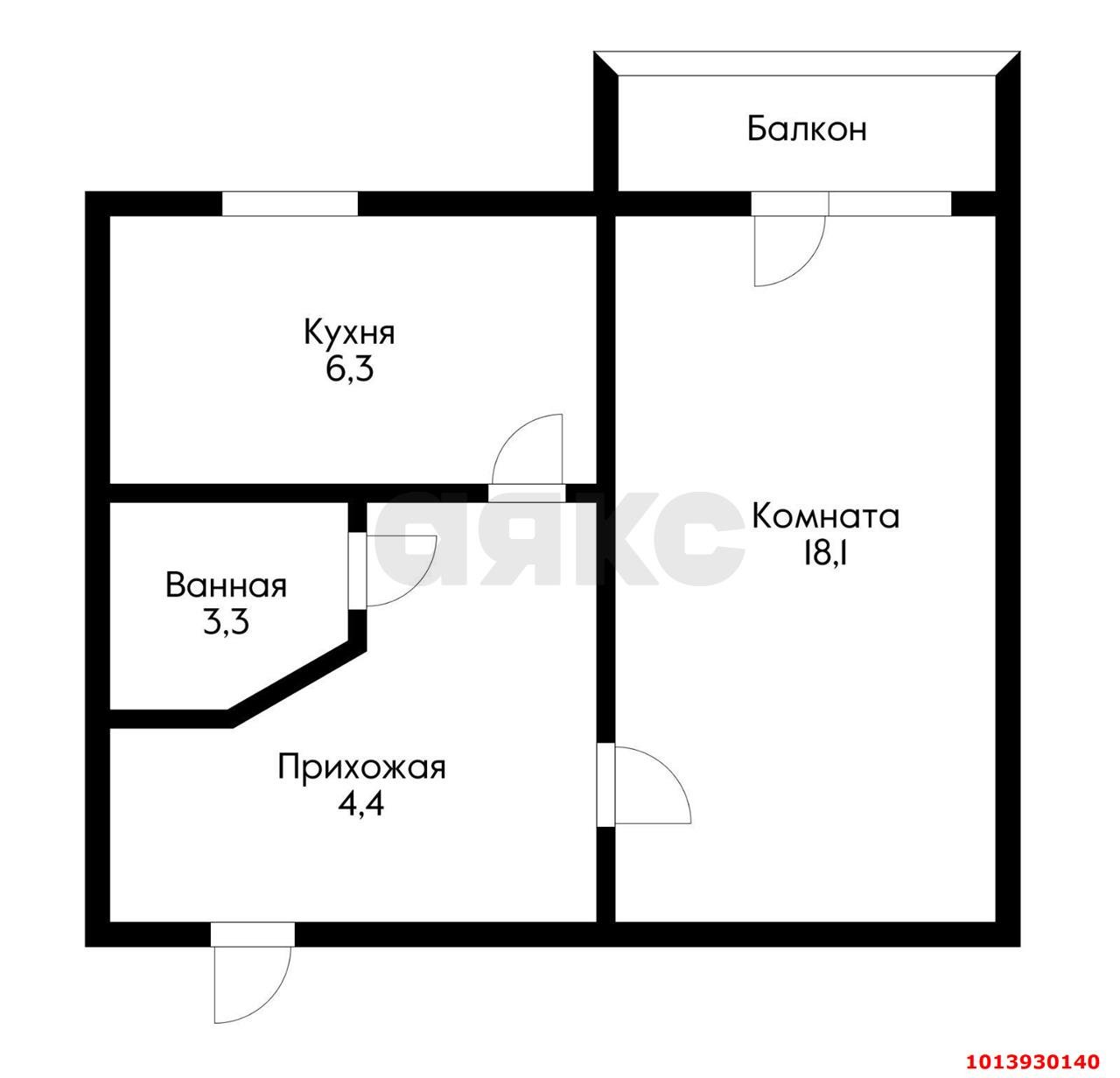 Фото №8: 1-комнатная квартира 32 м² - Краснодар, Славянский, ул. имени Толбухина, 87