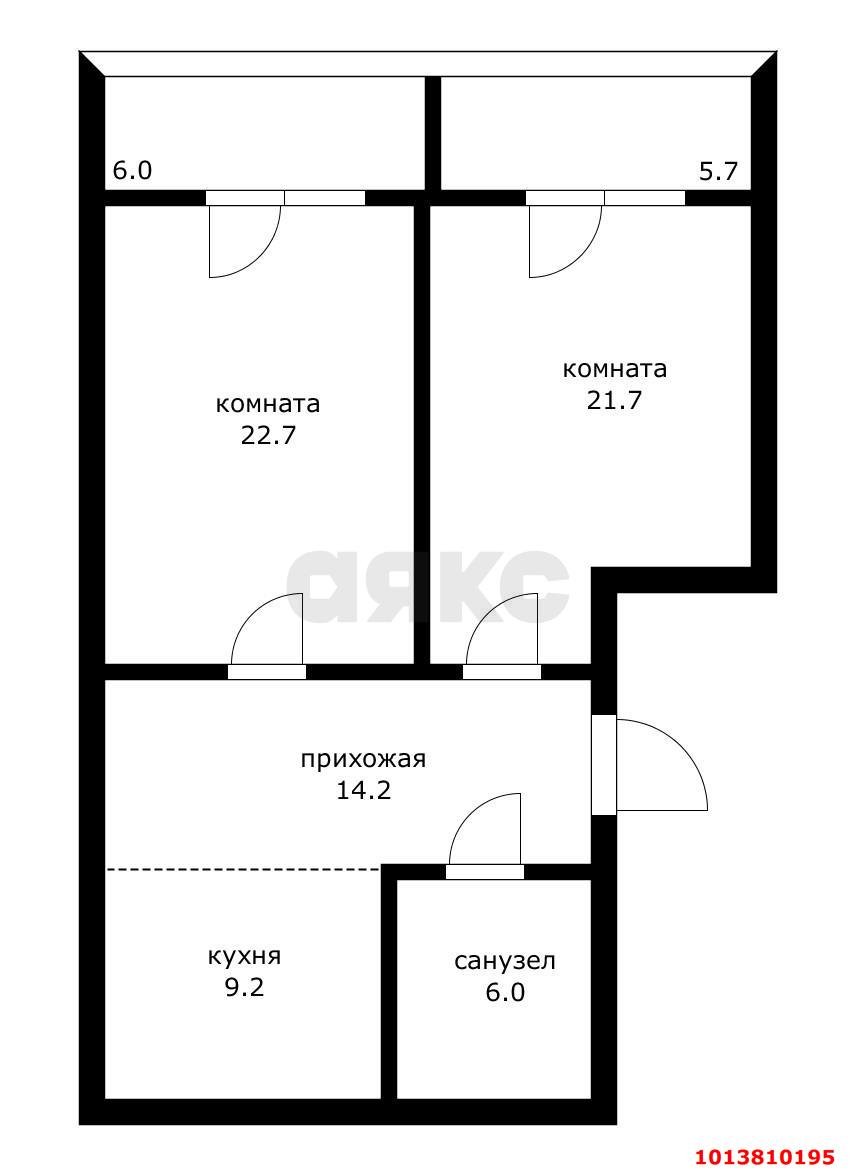 Фото №13: 2-комнатная квартира 80 м² - Краснодар, Калинино, ул. Кадетская, 9