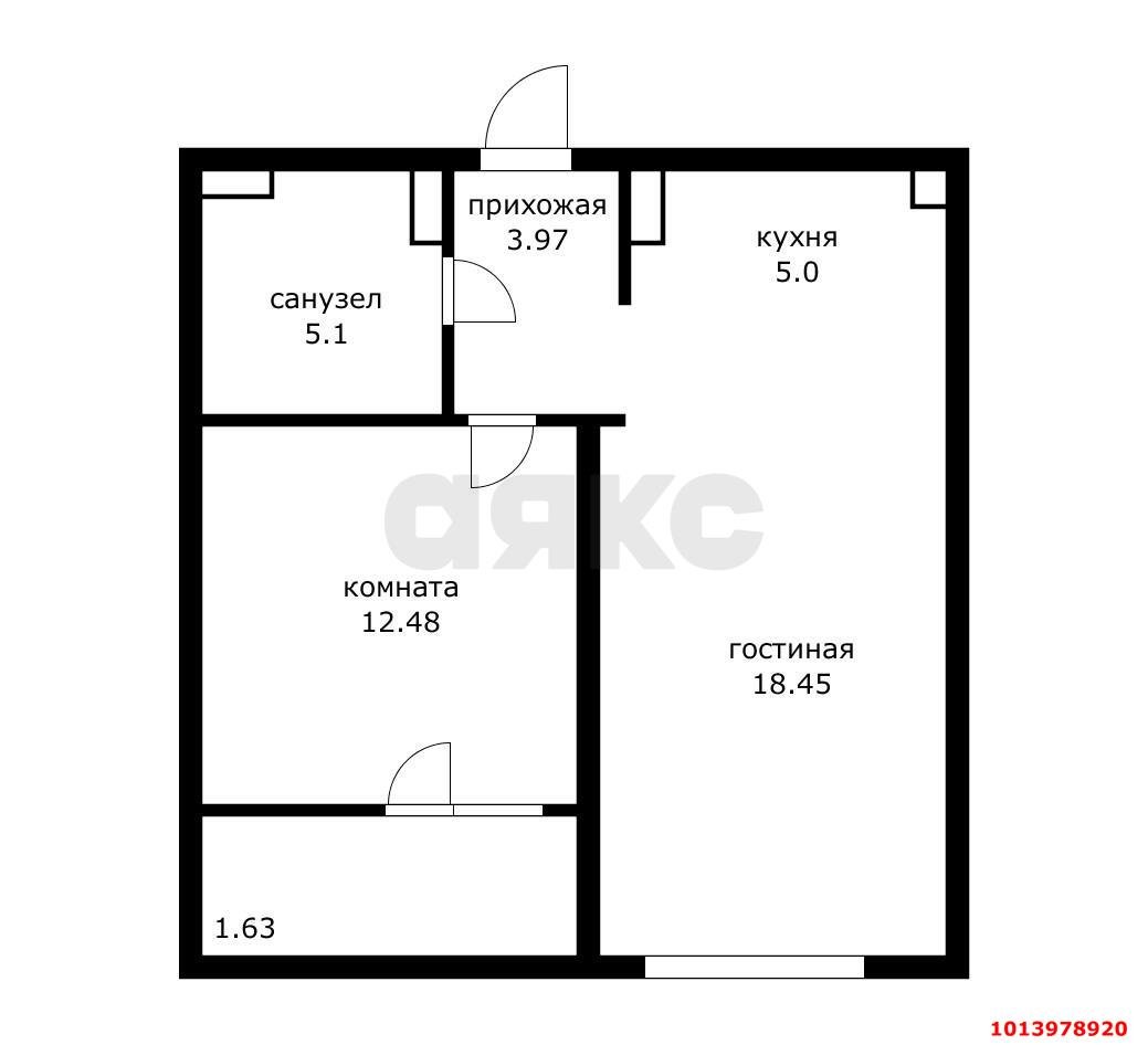 Фото №12: 2-комнатная квартира 45 м² - Краснодар, жилой комплекс Стрижи, ул. Автолюбителей, 1Г