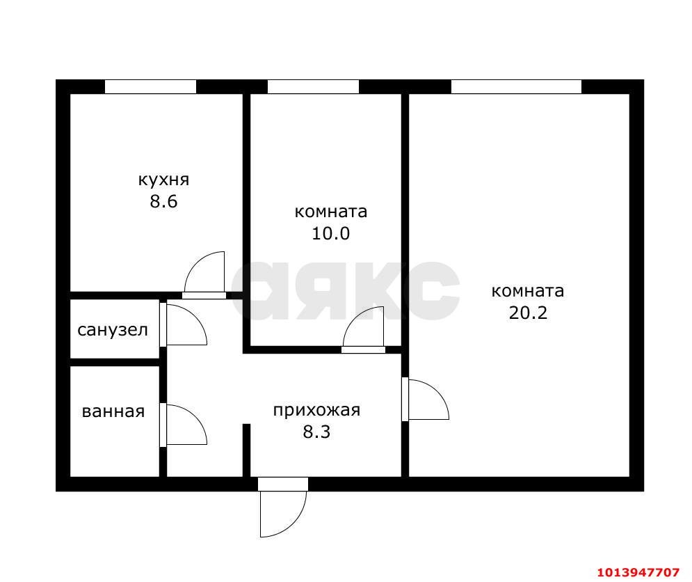 Фото №20: 2-комнатная квартира 50 м² - Краснодар, Комсомольский, ул. Симферопольская, 4/1