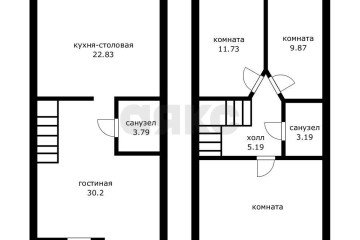 Фото №3: Таунхаус 111 м² - Яблоновский, ул. Новороссийская, 33