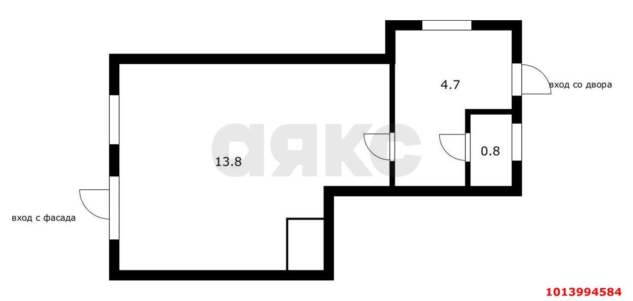 Фото №14: 1-комнатная квартира 20 м² - Краснодар, Центральный, ул. Пашковская, 122