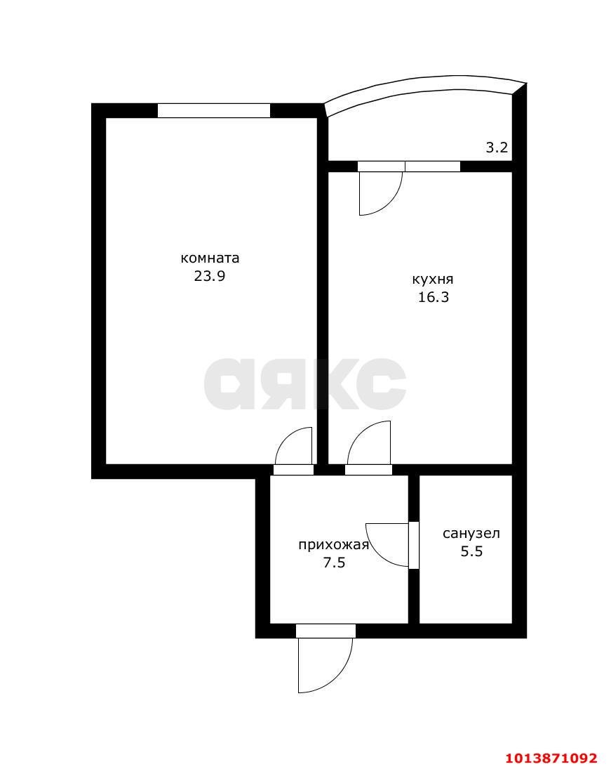 Фото №4: 1-комнатная квартира 56 м² - Краснодар, Западный внутригородской округ, ул. Кожевенная, 26