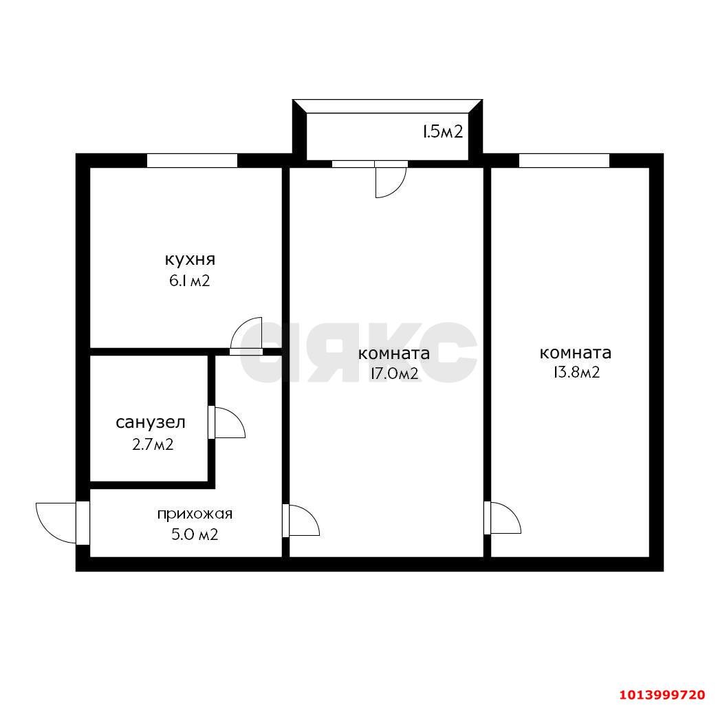 Фото №8: 2-комнатная квартира 46 м² - Краснодар, Фестивальный, ул. Гагарина, 188