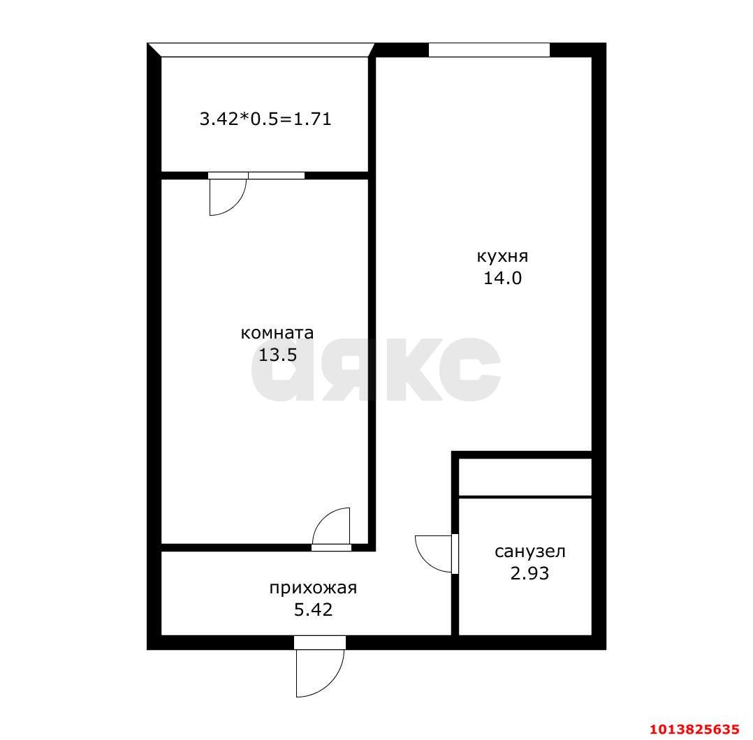 Фото №13: 1-комнатная квартира 40 м² - Краснодар, имени Петра Метальникова, ул. Петра Метальникова, 7