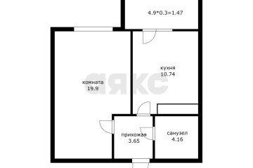 Фото №4: 1-комнатная квартира 40 м² - Краснодар, мкр. жилой комплекс Красная площадь, ул. Кореновская, 57к2