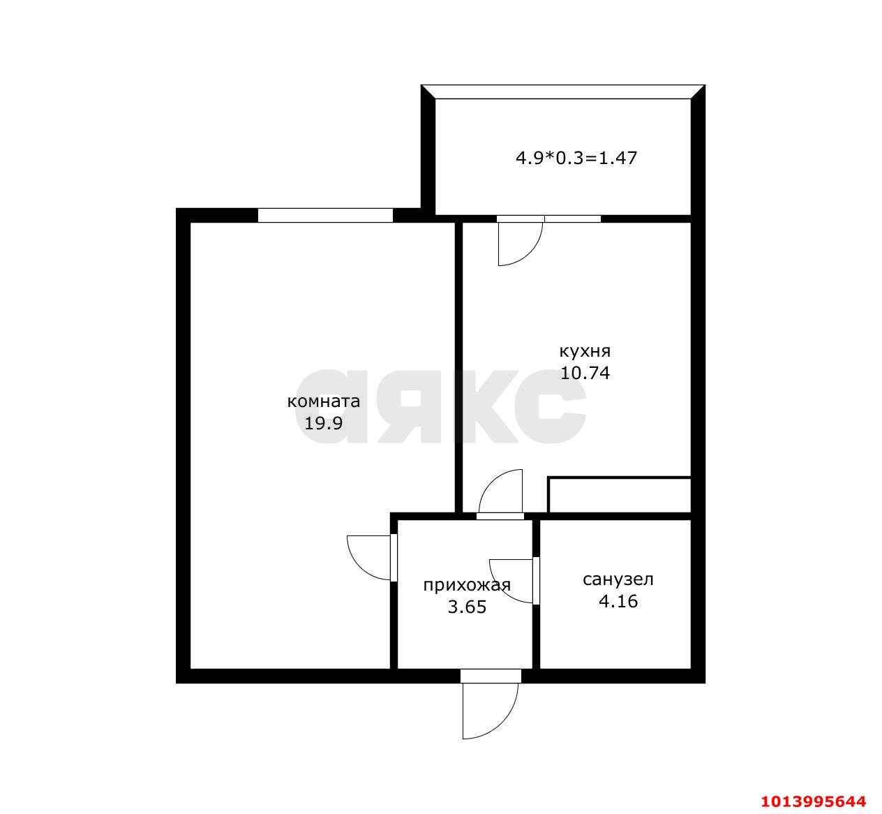 Фото №12: 1-комнатная квартира 40 м² - Краснодар, жилой комплекс Красная площадь, ул. Кореновская, 57к2