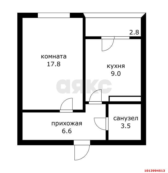 Фото №10: 1-комнатная квартира 40 м² - Краснодар, жилой комплекс Самолёт-2, ул. Западный Обход, 57