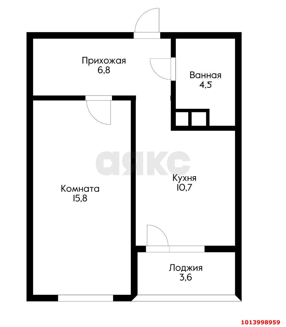 Фото №16: 1-комнатная квартира 40 м² - Краснодар, жилой комплекс Дружный, ул. Адмирала Серебрякова, 3