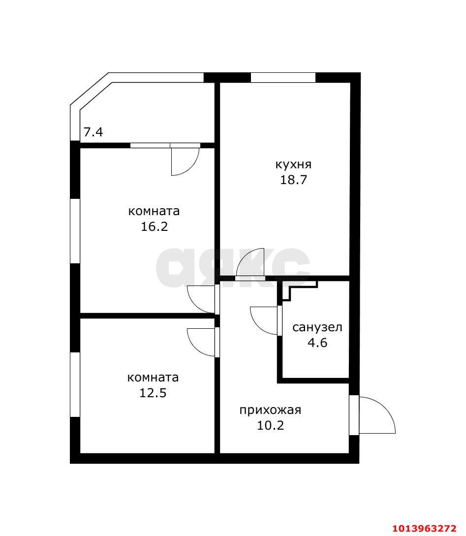 Фото №19: 2-комнатная квартира 65 м² - Краснодар, Любимово, 16/1