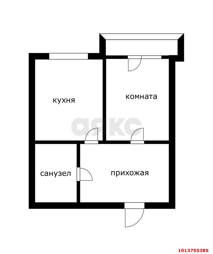 Фото №6: 1-комнатная квартира 47 м² - Краснодар, Музыкальный, ул. Агрохимическая, 103