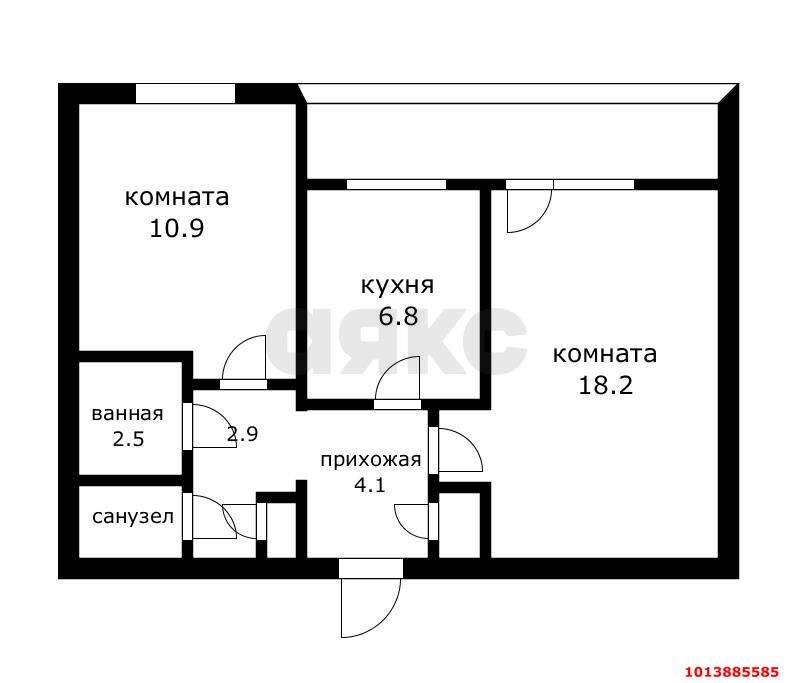 Фото №13: 2-комнатная квартира 47 м² - Краснодар, Западный внутригородской округ, ул. Брянская, 3