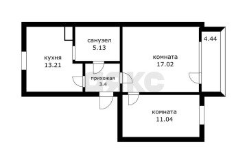 Фото №5: 2-комнатная квартира 54 м² - Тахтамукай, ул. Чайковского, 33