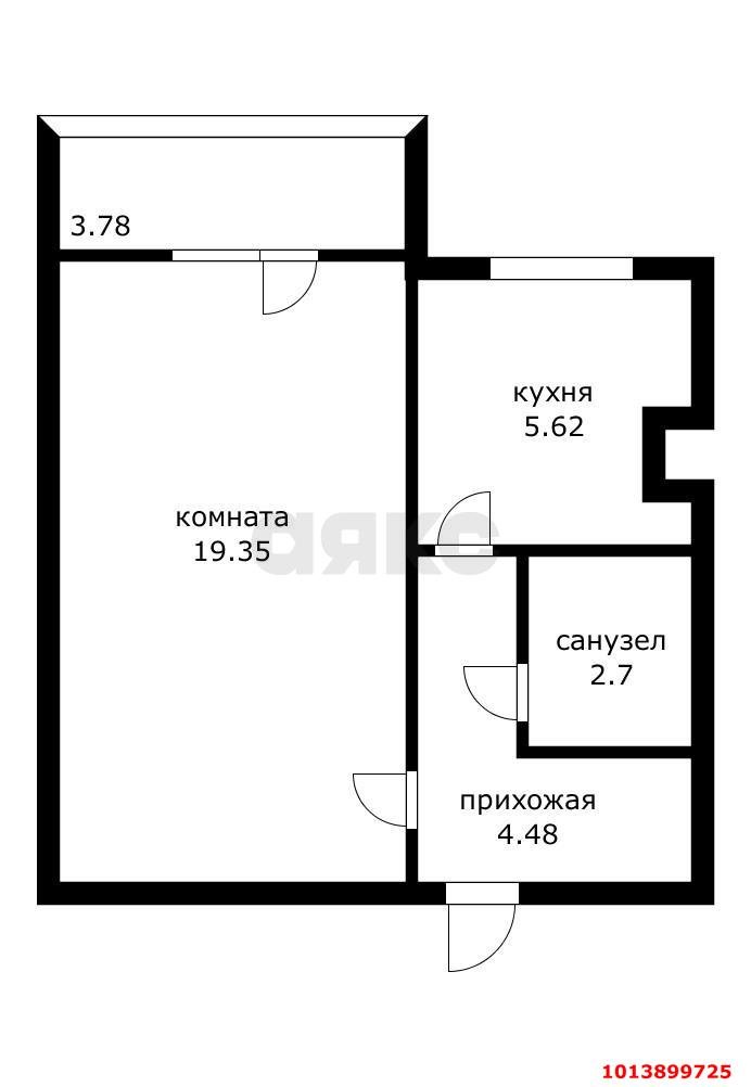 Фото №15: 1-комнатная квартира 35 м² - Краснодар, Комсомольский, ул. Уральская, 148