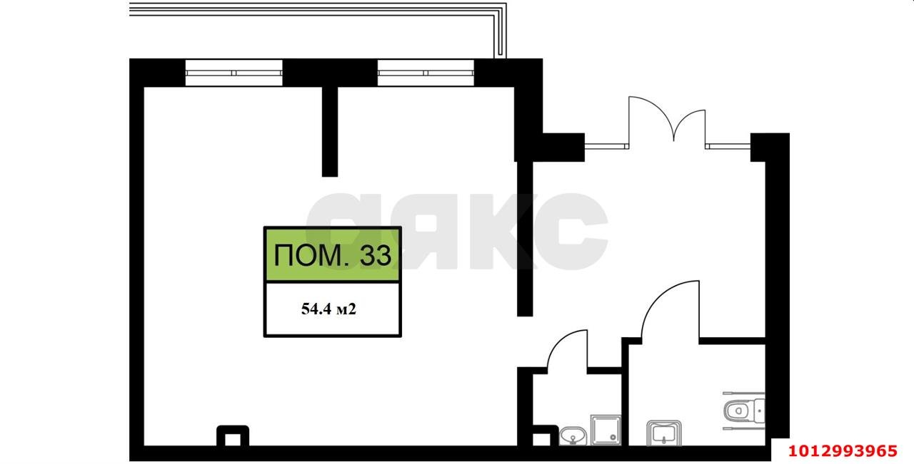 Фото №2: Торговое помещение 55 м² - Краснодар, жилой комплекс Ракурс, ул. имени Героя Ростовского, 8к6