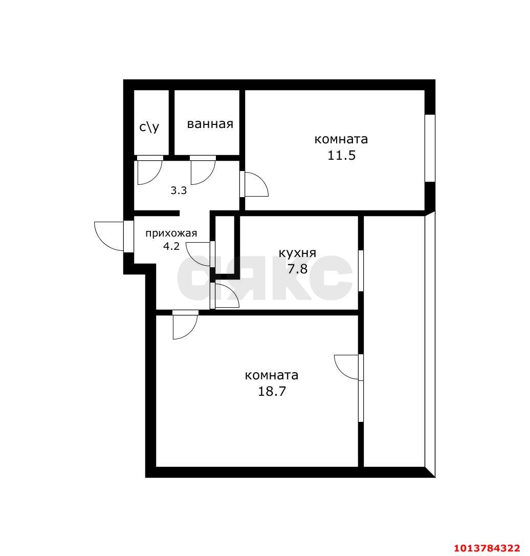 Фото №12: 2-комнатная квартира 55 м² - Краснодар, Завод Измерительных Приборов, ул. Ростовское шоссе, 8