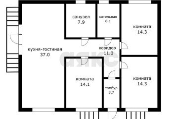 Фото №2: Дом 113 м² - Ленина, мкр. Карасунский внутригородской округ, ул. Островная, 10