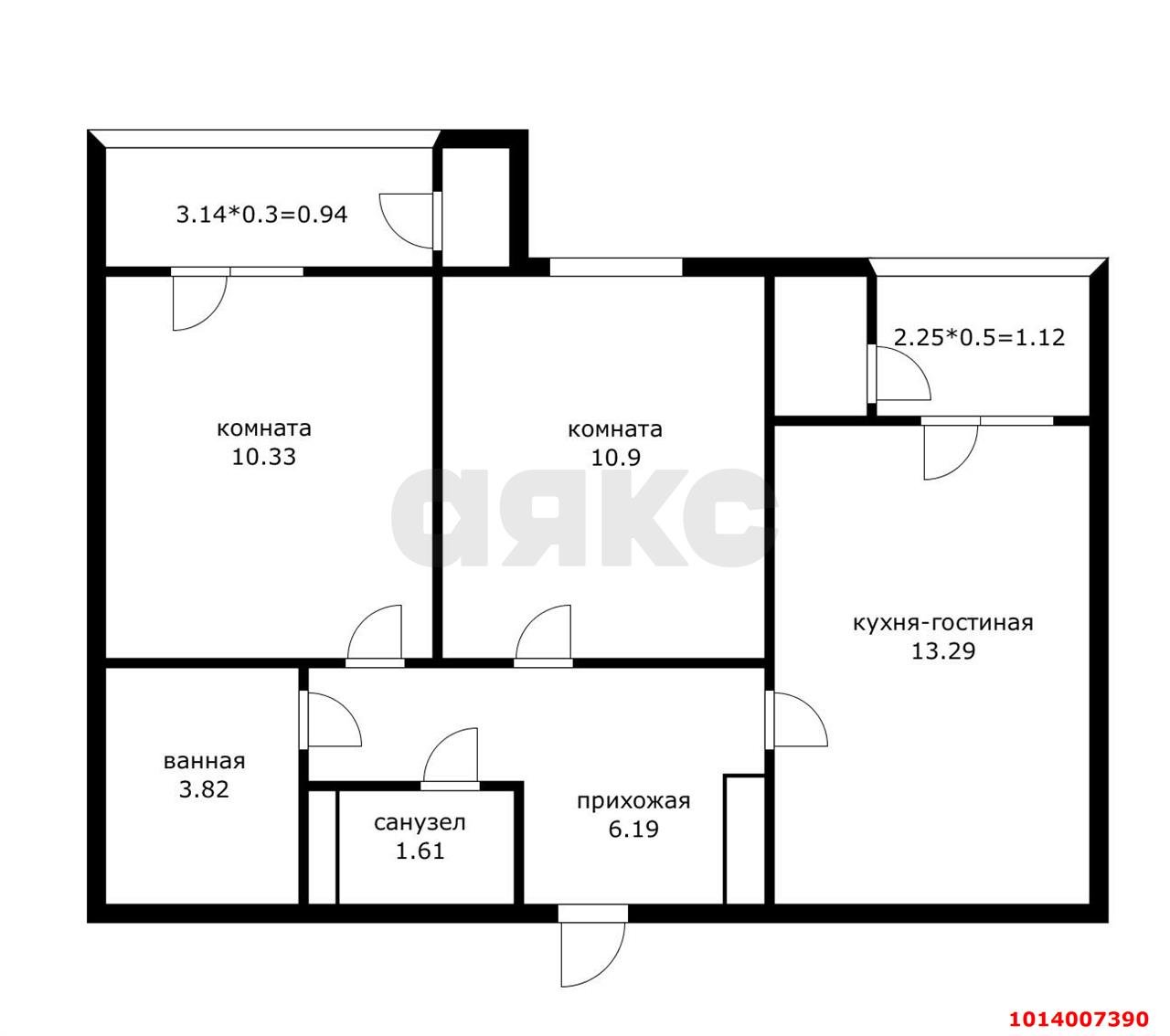 Фото №5: 2-комнатная квартира 47 м² - Краснодар, жилой комплекс Зелёный театр, ул. Западный Обход, 39/1к2