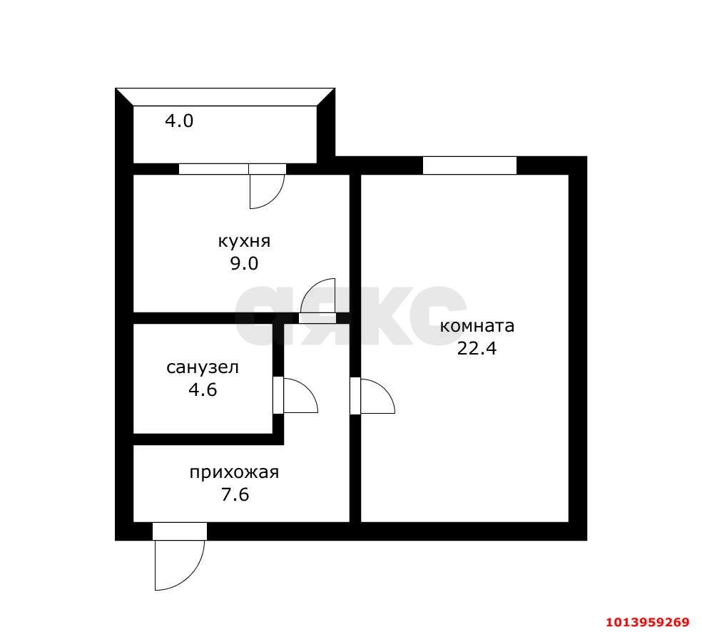 Фото №11: 1-комнатная квартира 47 м² - Краснодар, Музыкальный, пер. Алмазный, 3