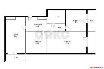 Фото №4: 3-комнатная квартира 86 м² - Краснодар, мкр. Юбилейный, ул. Думенко, 33