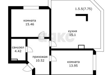 Фото №1: 2-комнатная квартира 68 м² - Краснодар, мкр. Достояние, ул. Григория Булгакова, 10