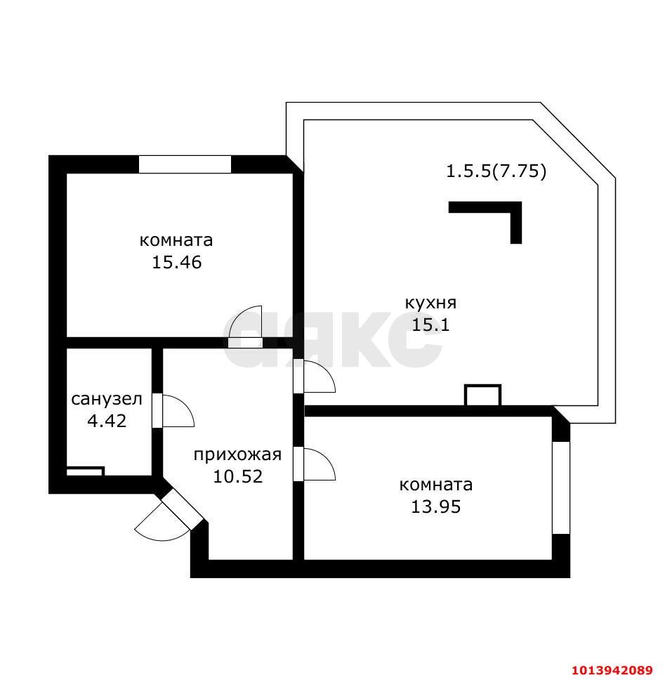 Фото №1: 2-комнатная квартира 68 м² - Краснодар, Достояние, ул. Григория Булгакова, 10