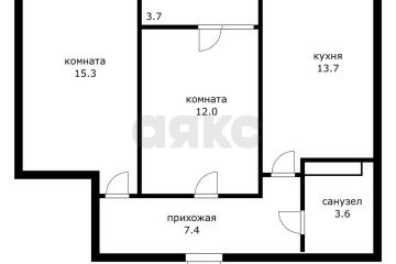 Фото №4: 2-комнатная квартира 55 м² - Краснодар, мкр. жилой комплекс Самолёт, ул. Западный Обход, 39/2