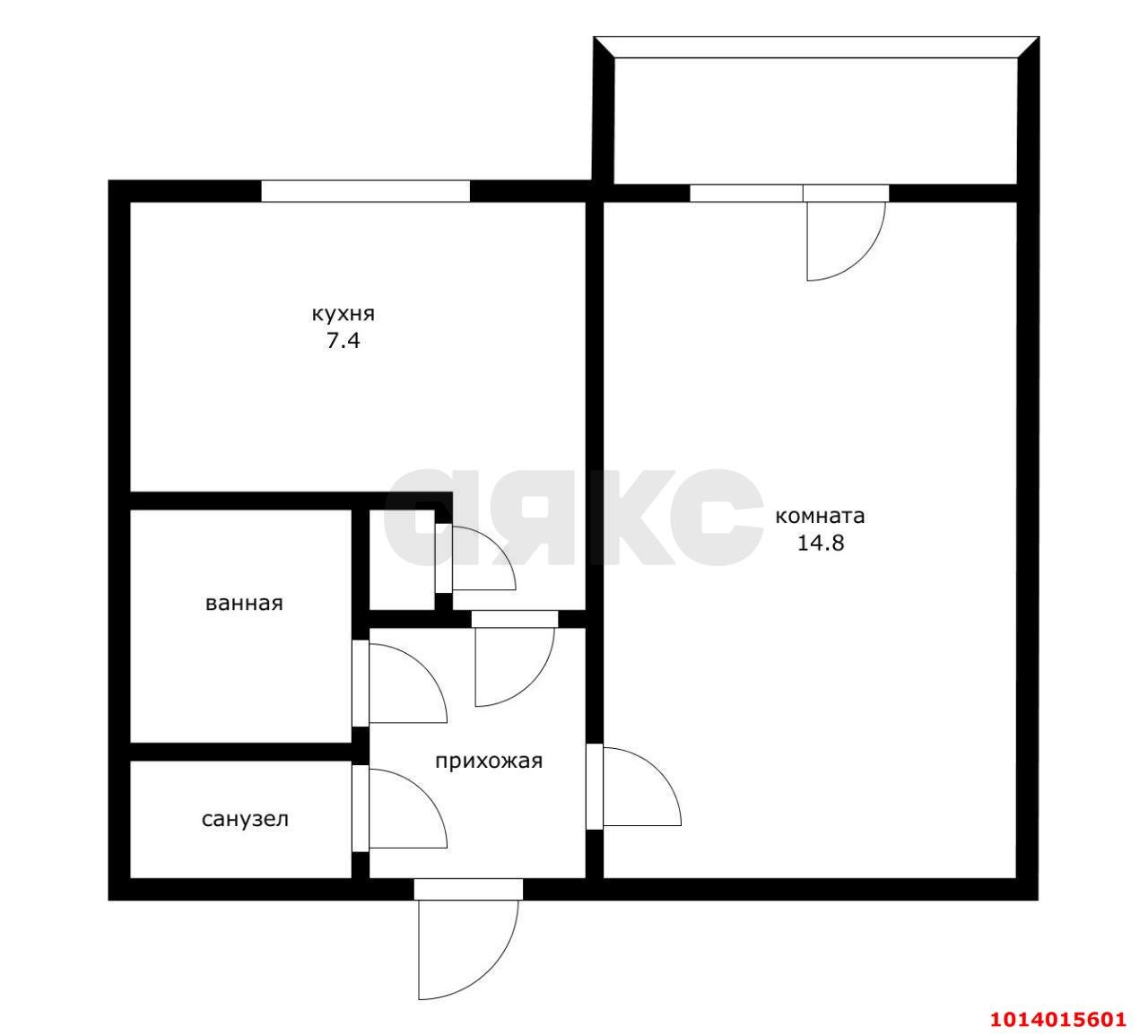 Фото №5: 1-комнатная квартира 28 м² - Краснодар, Комсомольский, ул. Симферопольская, 32