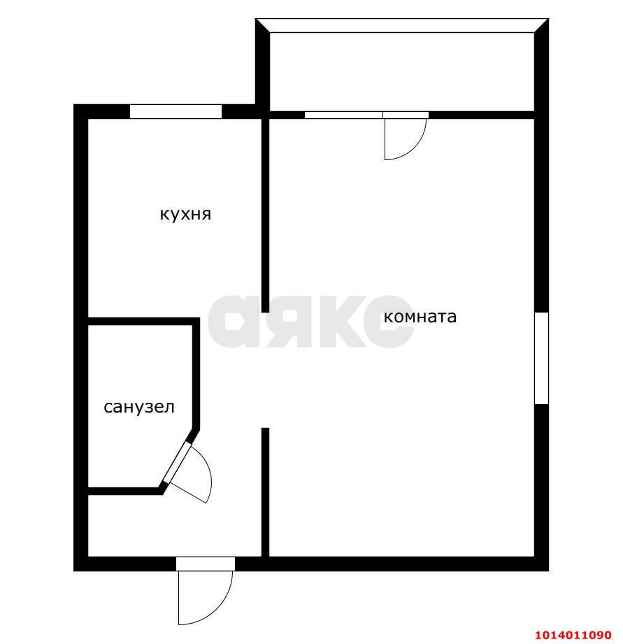 Фото №7: 1-комнатная квартира 31 м² - Краснодар, Черёмушки, ул. Бургасская, 37