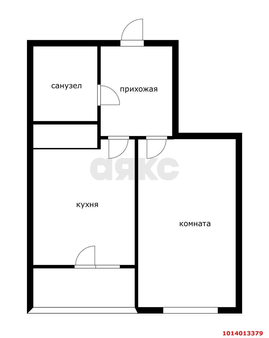 Фото №2: 1-комнатная квартира 41 м² - Знаменский, Карасунский внутригородской округ, ул. Природная, 20/1