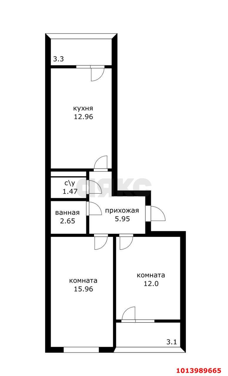 Фото №20: 2-комнатная квартира 50 м² - Краснодар, Славянский, ул. Заполярная, 39к4