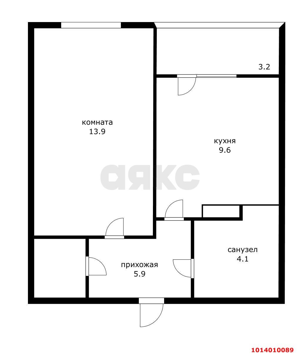 Фото №14: 1-комнатная квартира 35 м² - Краснодар, жилой комплекс Самолёт-2, ул. Западный Обход, 57