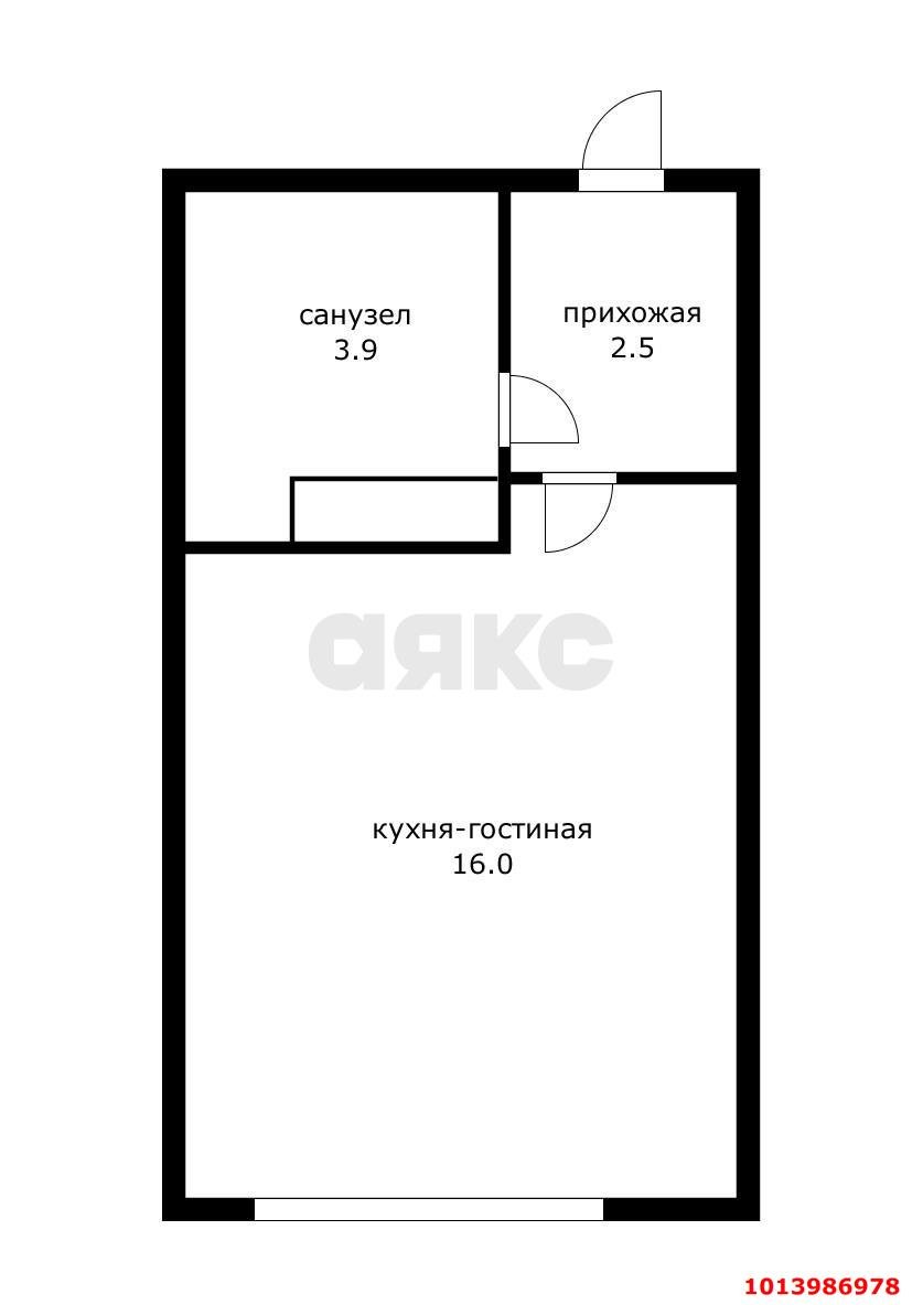 Фото №2: Студия 22 м² - Краснодар, жилой комплекс Самолёт-6, ул. Ивана Беличенко, 90к1