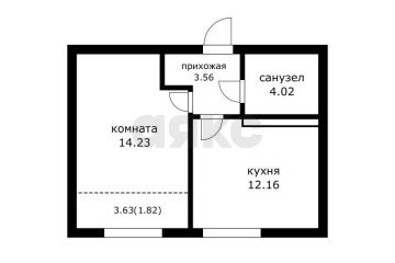 Фото №2: 1-комнатная квартира 37 м² - Краснодар, мкр. Черёмушки, ул. Обрывная, 22/1