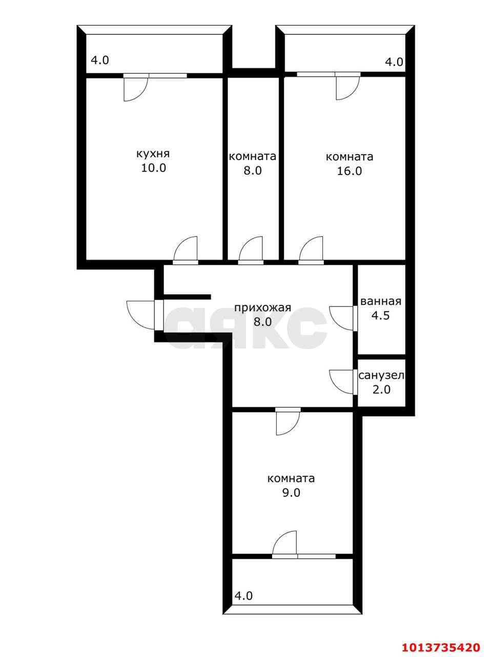 Фото №13: 3-комнатная квартира 68 м² - Энем, ул. Иркутско-Пинской Дивизии, 3/6