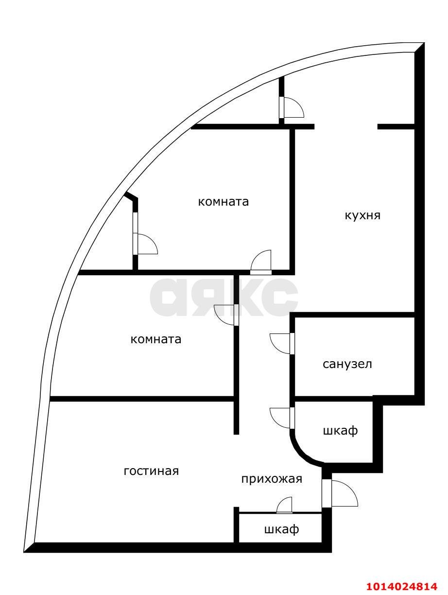 Фото №13: 3-комнатная квартира 97 м² - Краснодар, Центральный, ул. Кубанская Набережная, 39