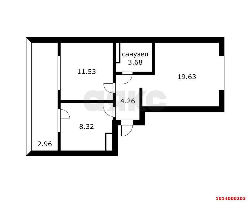 Фото №6: 2-комнатная квартира 52 м² - Краснодар, жилой комплекс Дыхание, ул. Лётчика Позднякова, 2к11