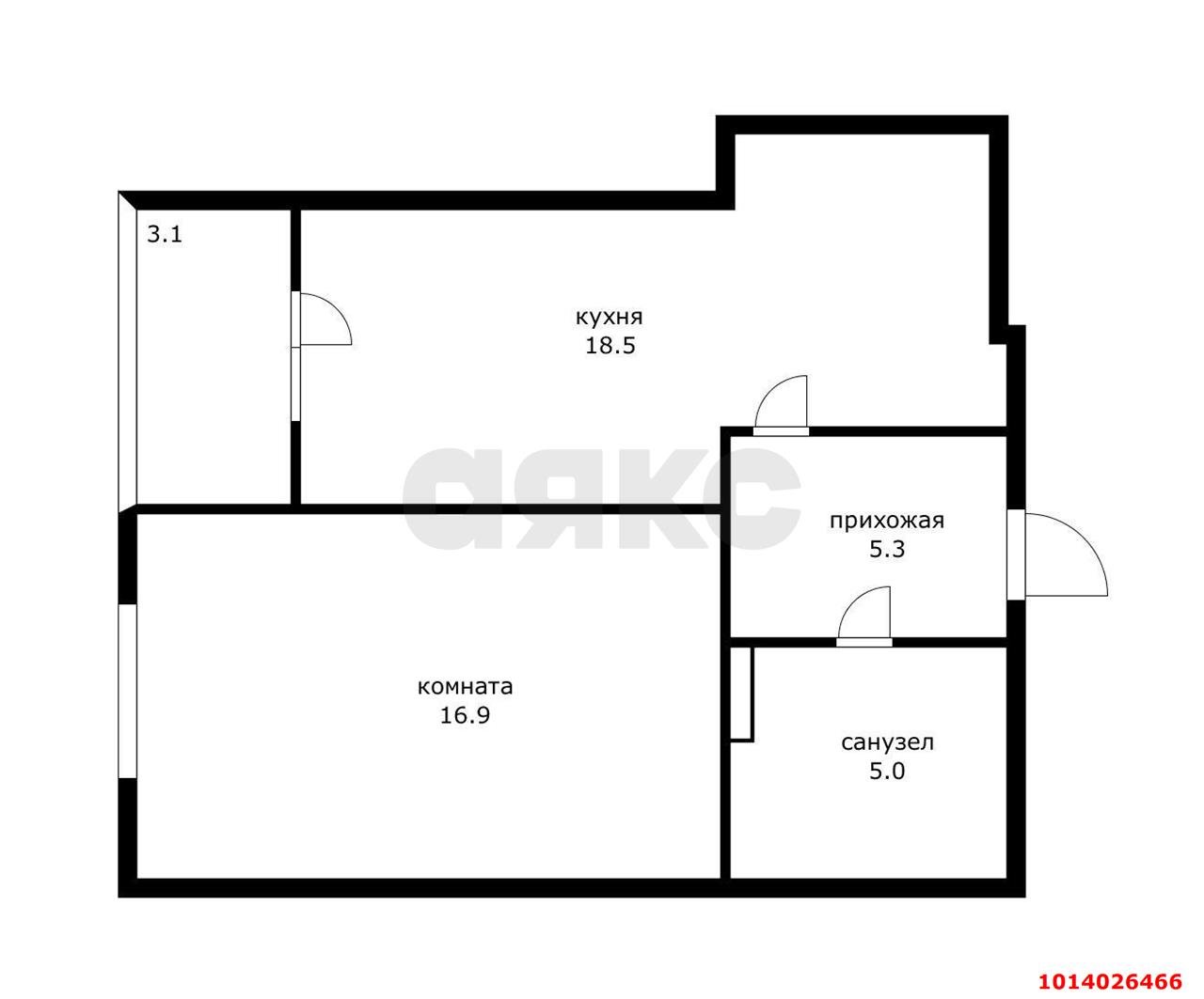 Фото №20: 2-комнатная квартира 45 м² - Краснодар, Гидростроителей, ул. Снесарева, 10к1