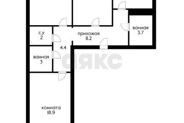 Фото №1: 3-комнатная квартира 86 м² - Краснодар, мкр. жилой комплекс Маршал, ул. Гаражная, 87