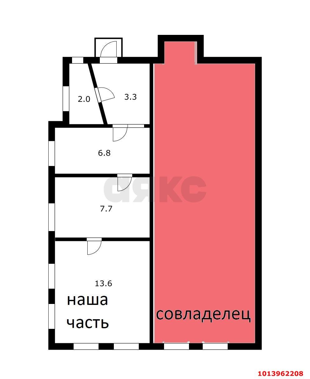 Фото №7: Часть дома 31 м² + 1.5 сот. - Краснодар, Западный внутригородской округ, ул. Урицкого, 92