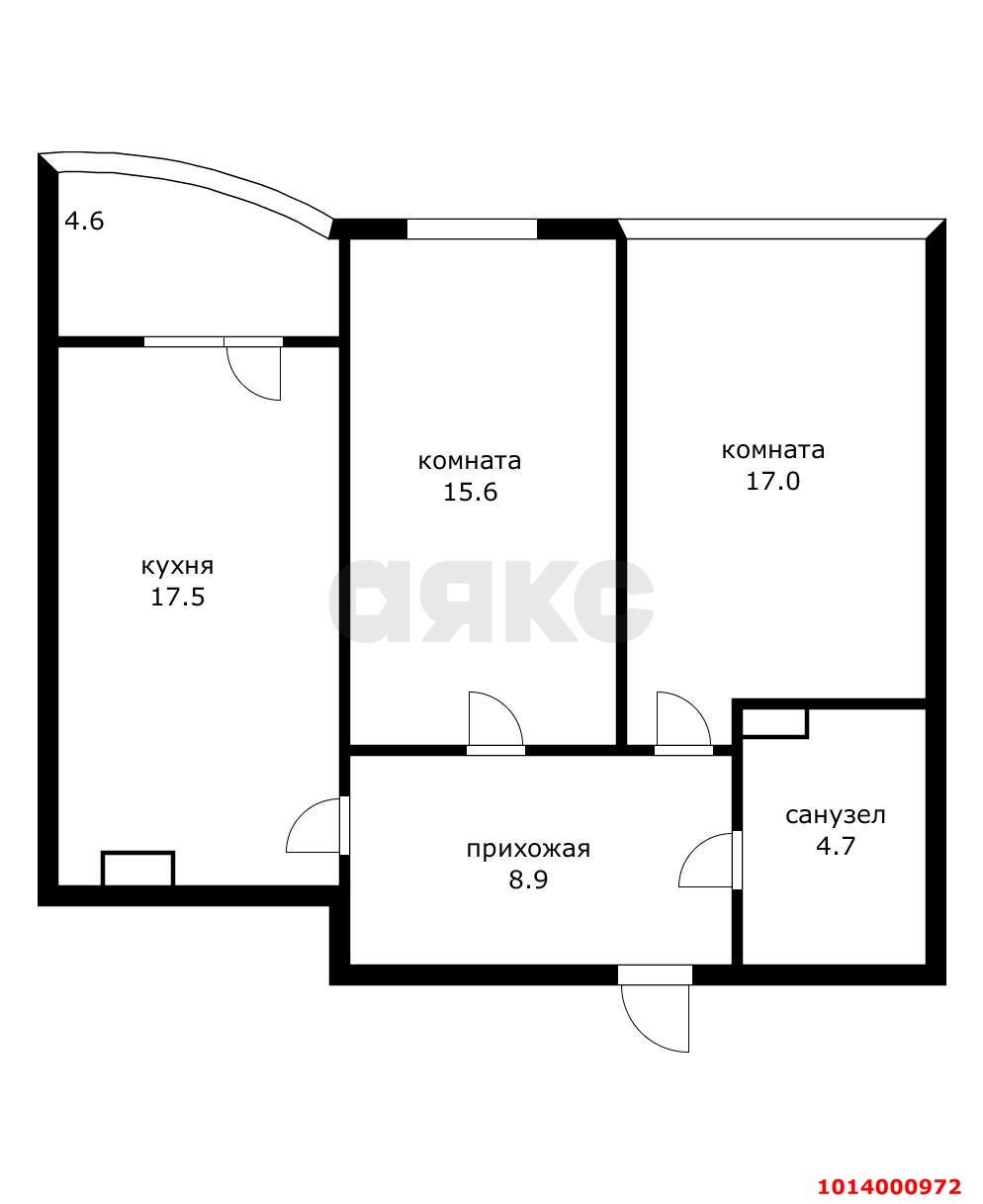 Фото №20: 2-комнатная квартира 67 м² - Краснодар, жилой комплекс Атлант, ул. Адмирала Крузенштерна, 6