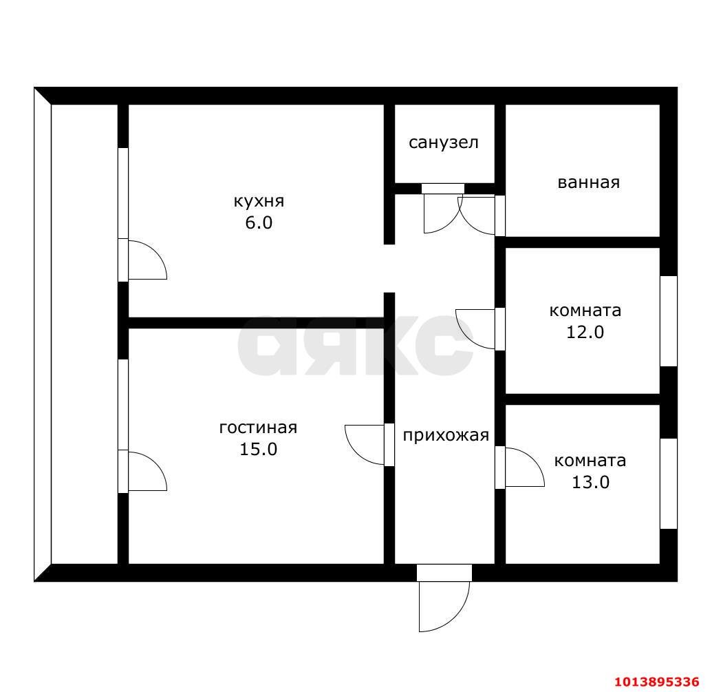 Фото №4: 3-комнатная квартира 58 м² - Роговская, ул. Ленина, 117